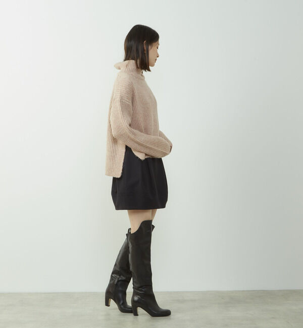 Soffitto「裏起毛タックミニスカート」|スカート|