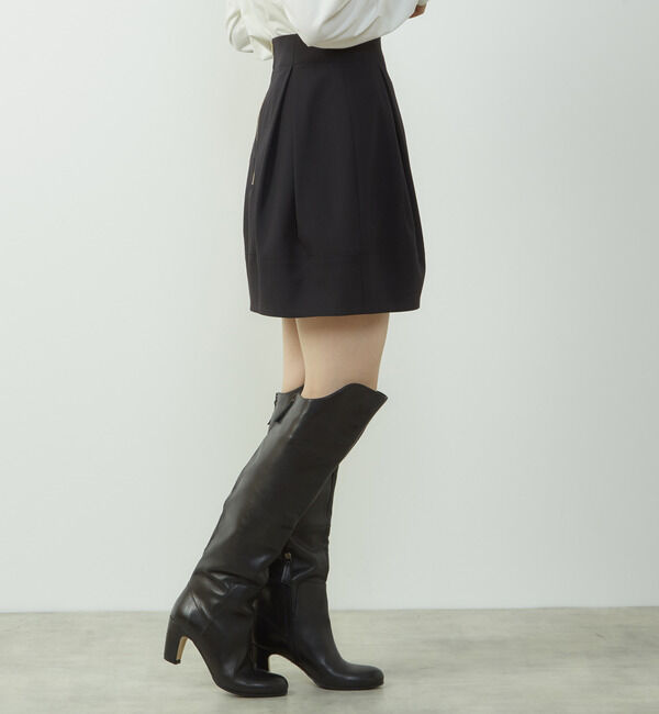 Soffitto「裏起毛タックミニスカート」|スカート|