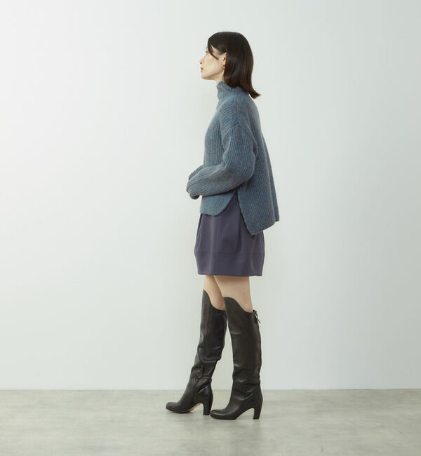 Soffitto「裏起毛タックミニスカート」|スカート|