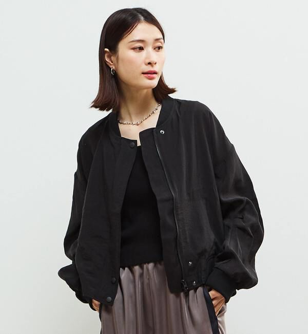 Soffitto「シアーブルゾン」|ブルゾン・スタジャン|ブラック