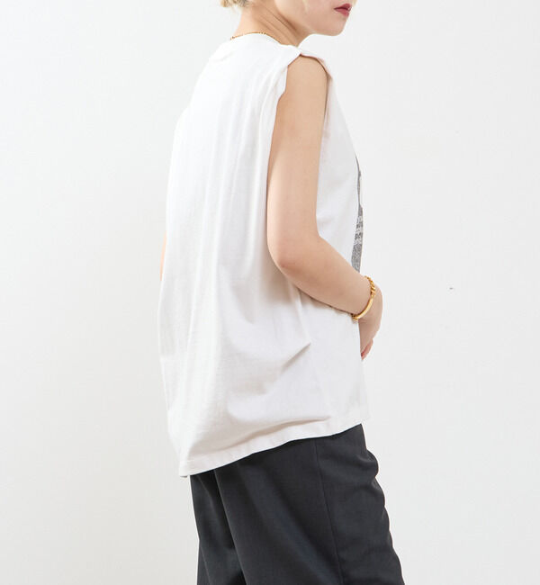 SOFFITTO「ピグメントノースリーブTシャツ」|Tシャツ・カットソー|