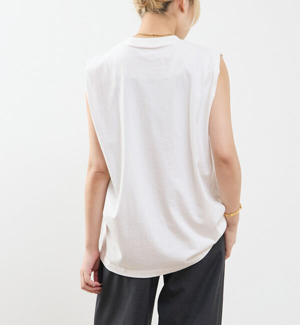 SOFFITTO「ピグメントノースリーブTシャツ」|Tシャツ・カットソー|