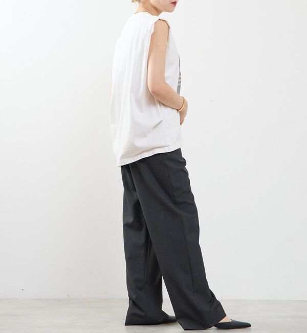 SOFFITTO「ピグメントノースリーブTシャツ」|Tシャツ・カットソー|