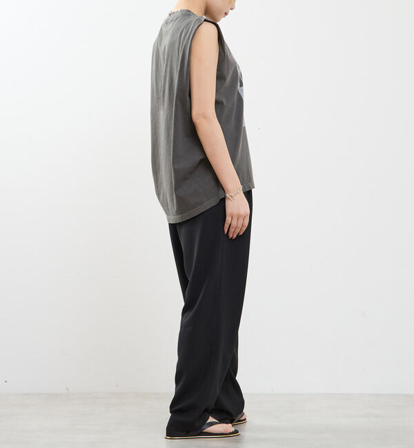 SOFFITTO「ピグメントノースリーブTシャツ」|Tシャツ・カットソー|