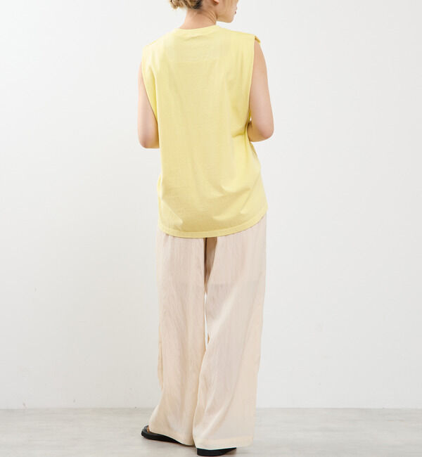 SOFFITTO「ピグメントノースリーブTシャツ」|Tシャツ・カットソー|