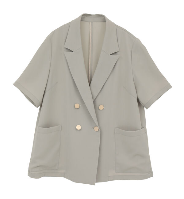 SOFFITTO「ドライタッチ半袖サマージャケット」|テーラードジャケット|