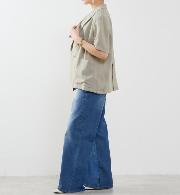 SOFFITTO「ドライタッチ半袖サマージャケット」|テーラードジャケット|