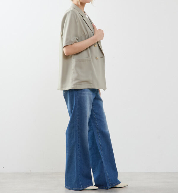 SOFFITTO「ドライタッチ半袖サマージャケット」|テーラードジャケット|