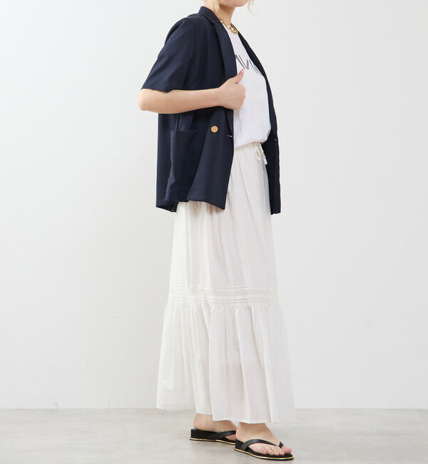 SOFFITTO「ドライタッチ半袖サマージャケット」|テーラードジャケット|