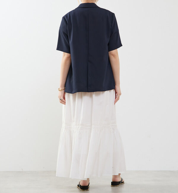 SOFFITTO「ドライタッチ半袖サマージャケット」|テーラードジャケット|