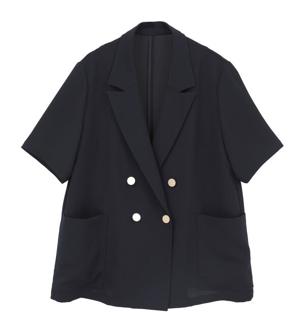 SOFFITTO「ドライタッチ半袖サマージャケット」|テーラードジャケット|