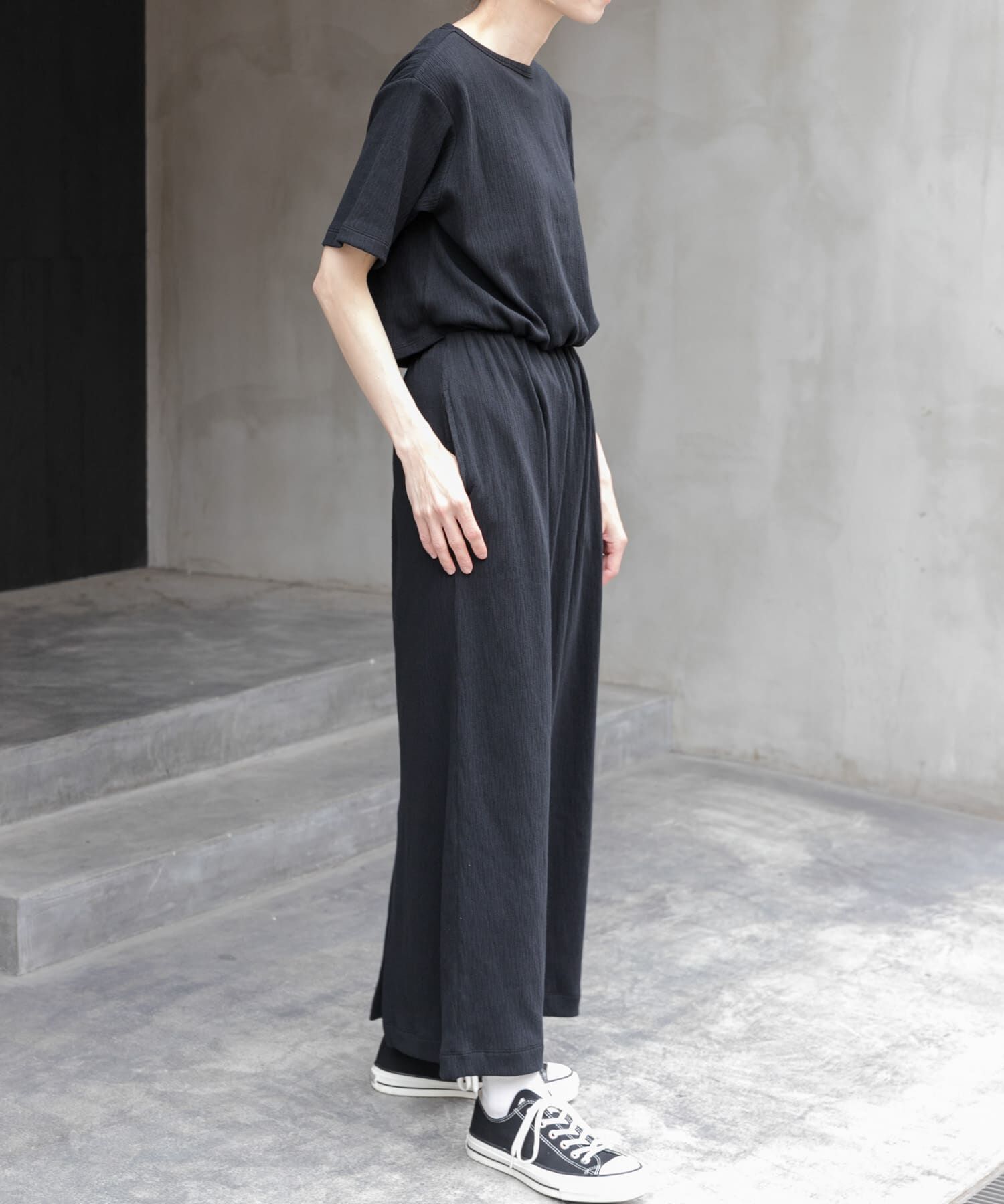 URBAN RESEARCH DOORS「FORK&SPOON　バックレイヤードカットソーワンピース」|ワンピース|