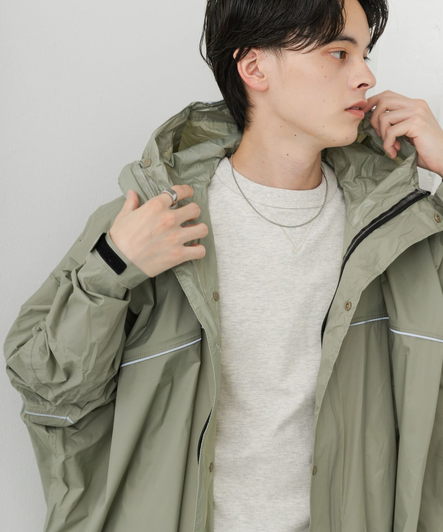 SMELLY「『WEB限定』『ユニセックス』Wpc.　バイシクルスリーブポンチョ」|ポンチョ・ケープ|