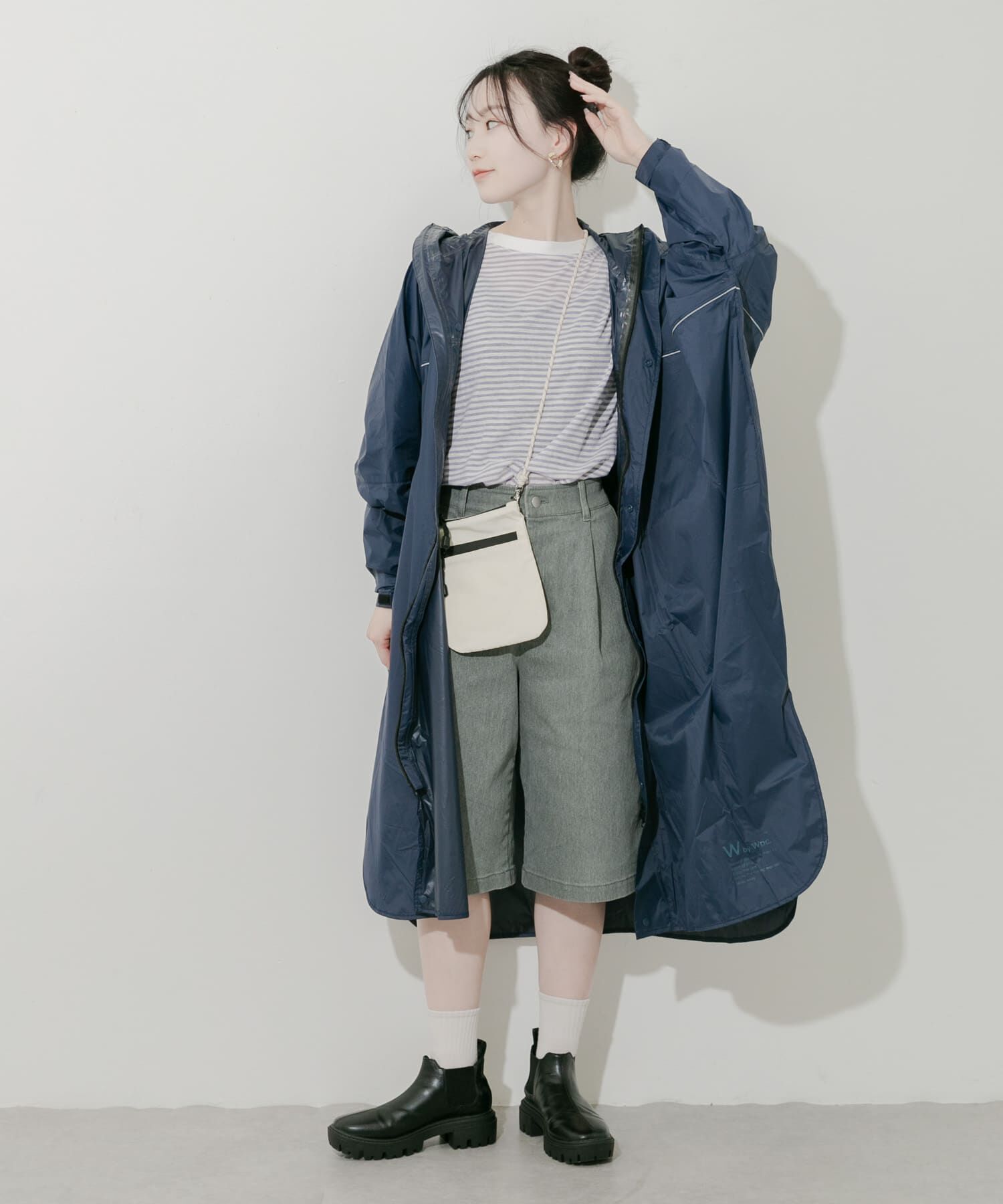 SMELLY「『WEB限定』『ユニセックス』Wpc.　バイシクルスリーブポンチョ」|ポンチョ・ケープ|