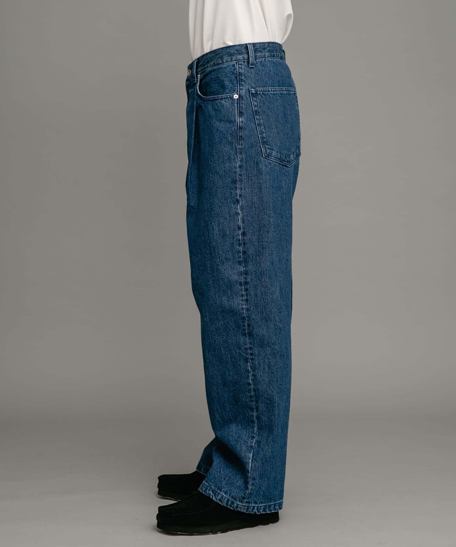 Sonny Label 「タックワイドデニムパンツ」|デニム|