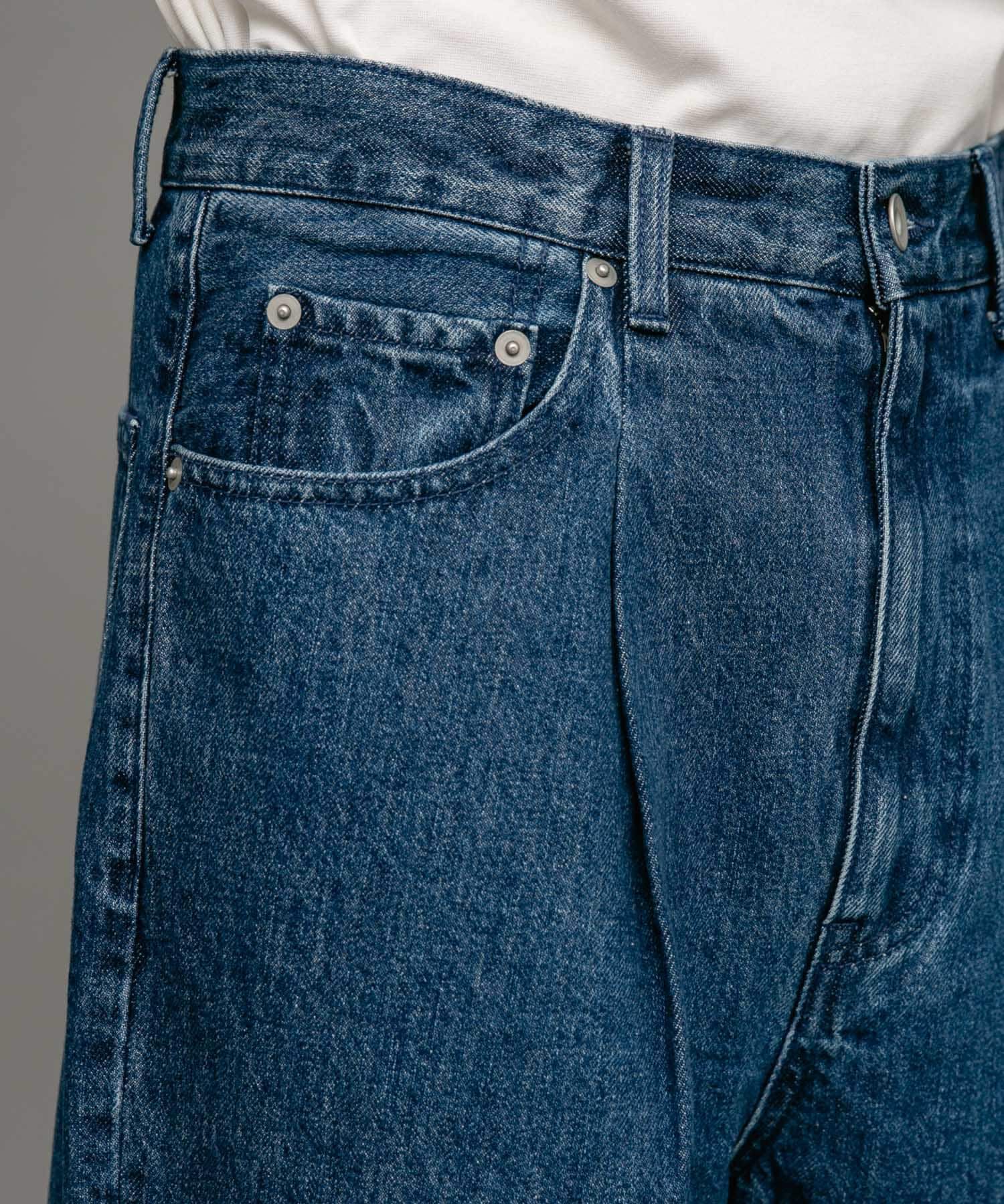 Sonny Label 「タックワイドデニムパンツ」|デニム|