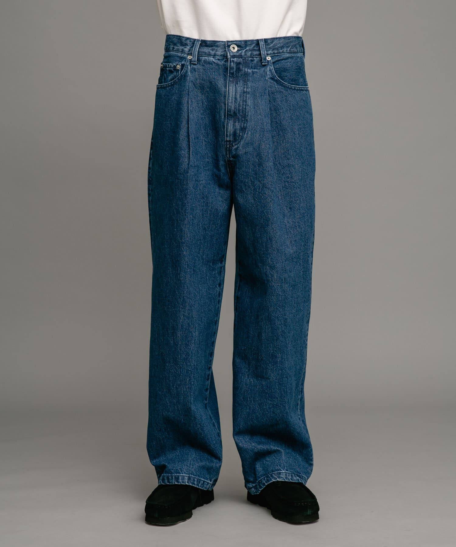 Sonny Label 「タックワイドデニムパンツ」|デニム|