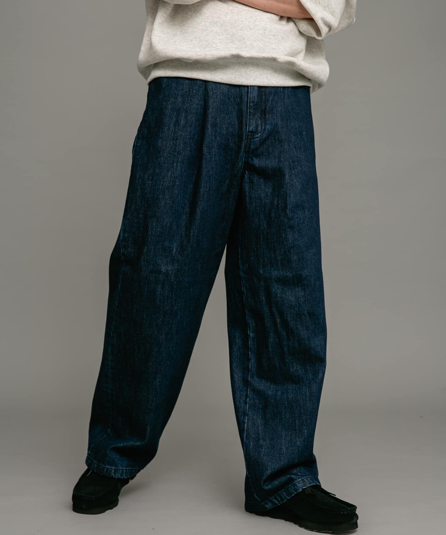 Sonny Label 「タックワイドデニムパンツ」|デニム|
