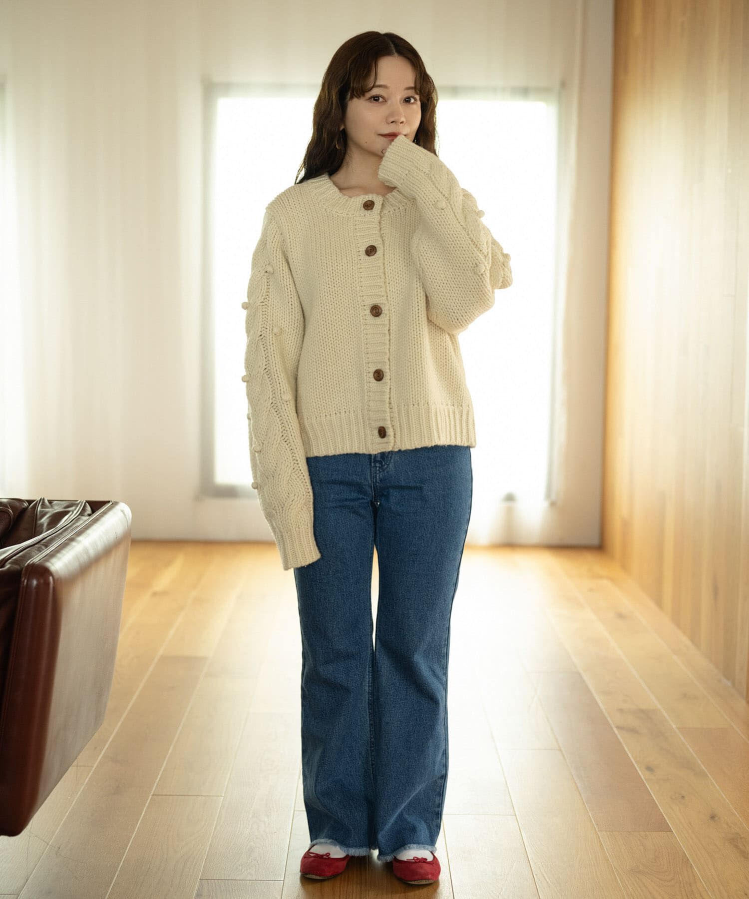 Sonny Label 「『WEB/一部店舗限定』NaokoTakayamaニットカーディガン」|カーディガン|