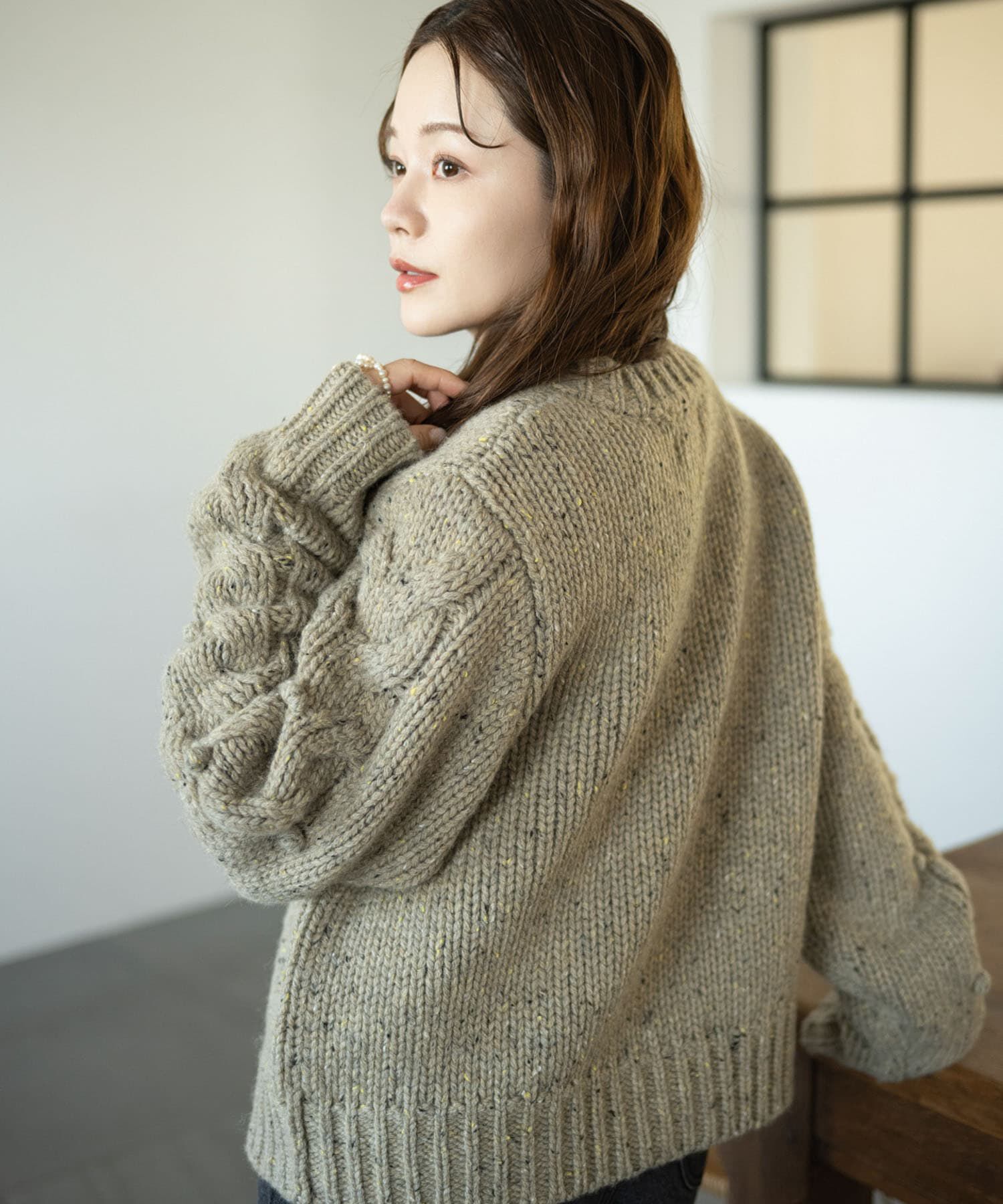 Sonny Label 「『WEB/一部店舗限定』NaokoTakayamaニットカーディガン」|カーディガン|