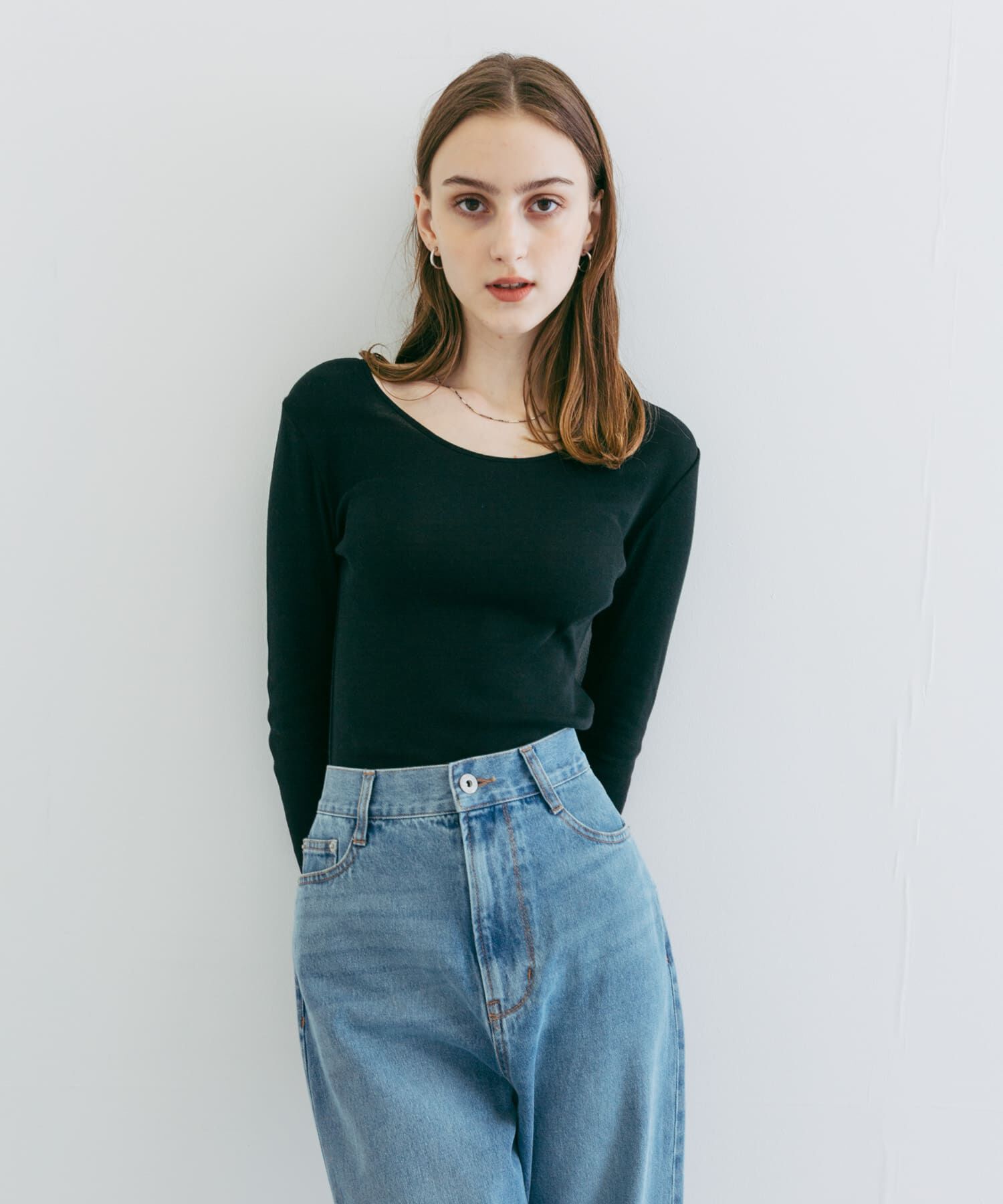 URBAN RESEARCH「『UR TECH』クルーネックロングTシャツ」|Tシャツ・カットソー|