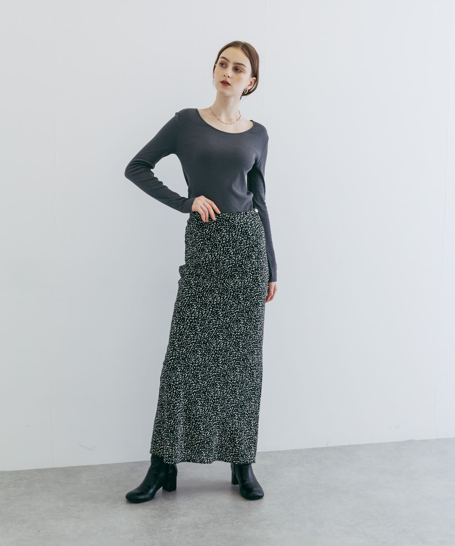 URBAN RESEARCH「『UR TECH』クルーネックロングTシャツ」|Tシャツ・カットソー|