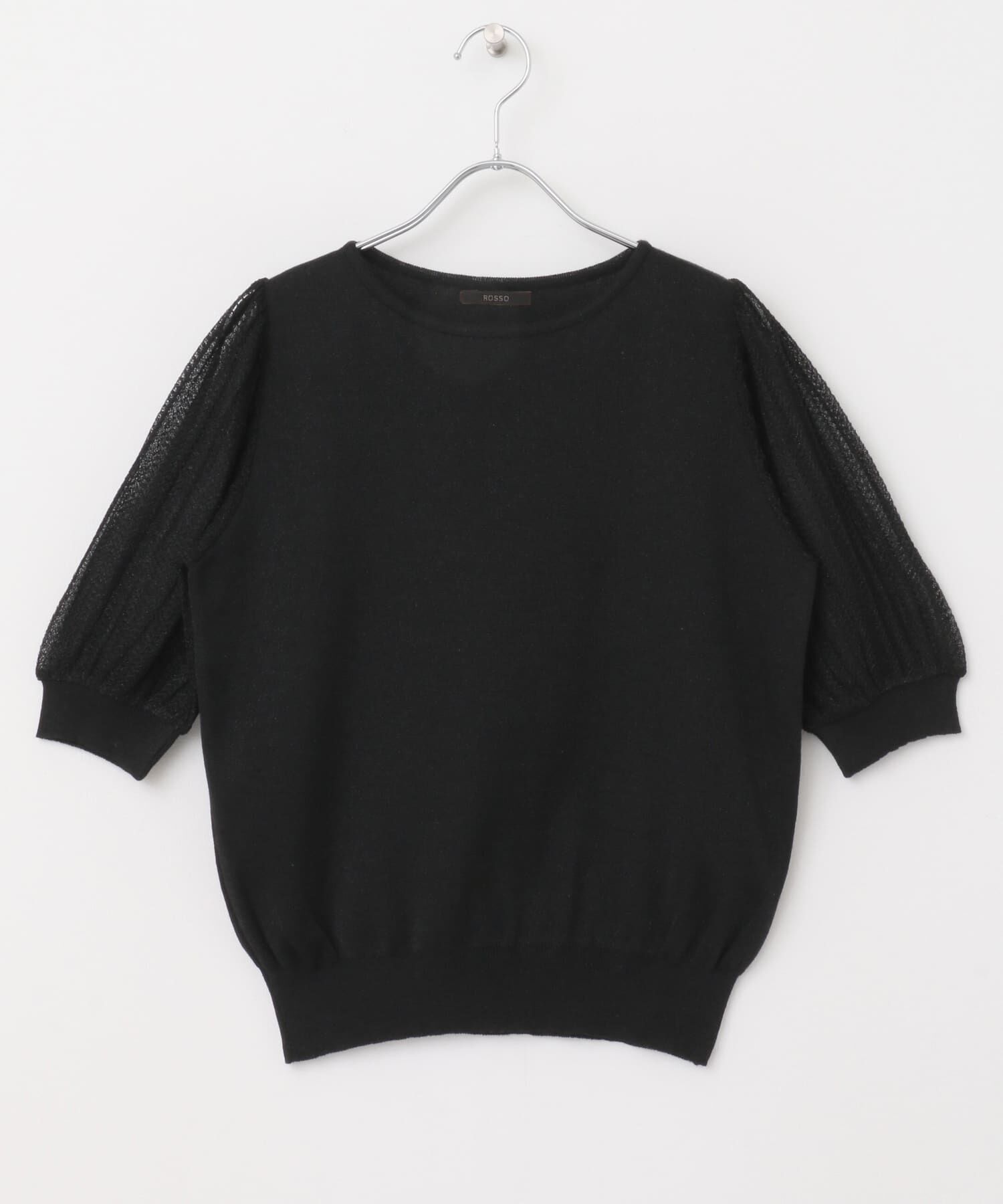 URBAN RESEARCH ROSSO「ドッキングシアープリーツスリーブプルオーバー」|ニット・セーター|