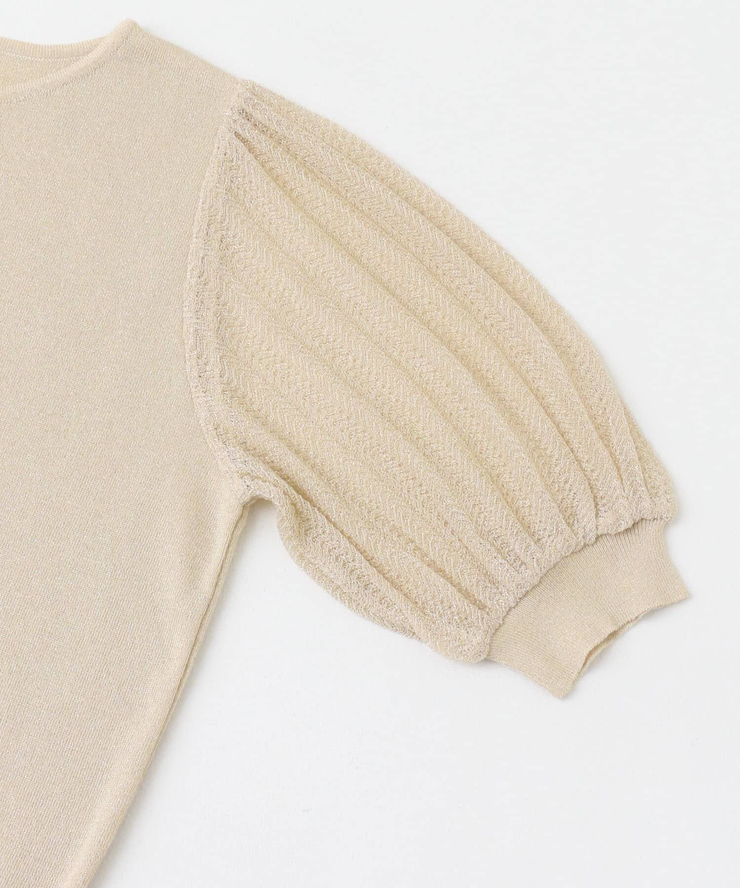 URBAN RESEARCH ROSSO「ドッキングシアープリーツスリーブプルオーバー」|ニット・セーター|