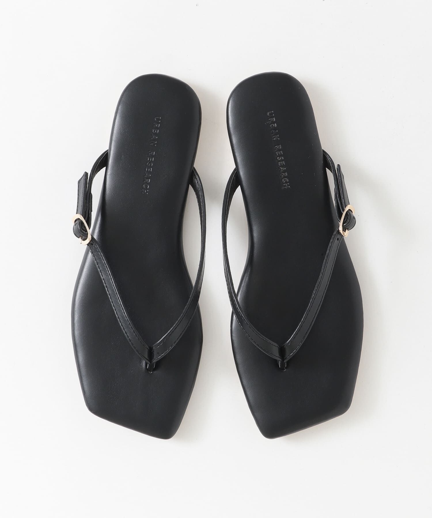 URBAN RESEARCH「スクエアトゥトングサンダル」|サンダル|