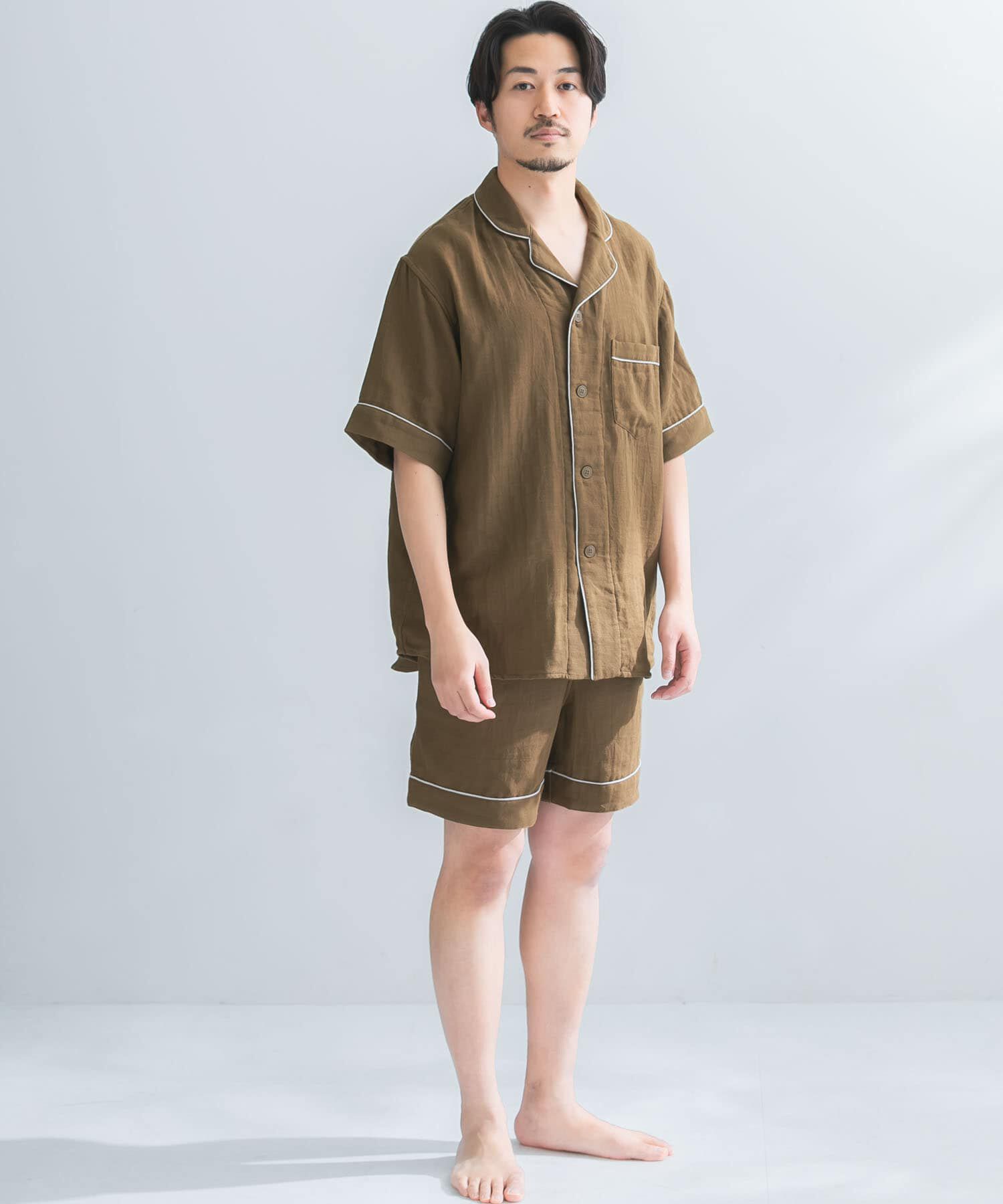 URBAN RESEARCH「URBAN RESEARCH&times;UCHINO　ソフトタッチガーゼパジャマショートパンツ M」|ルームウェア|