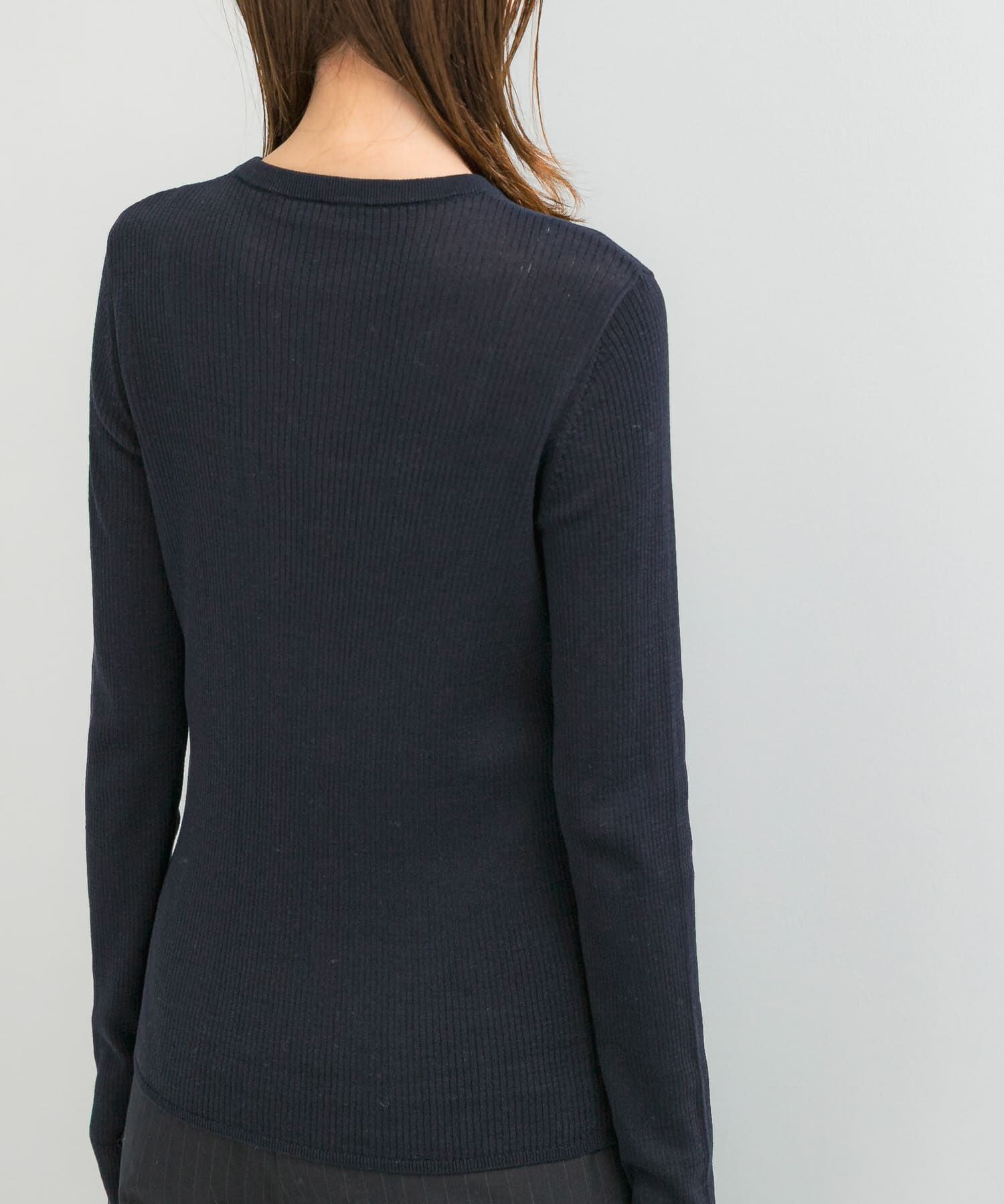 URBAN RESEARCH ROSSO「シルク混リブデザインニット」|ニット・セーター|