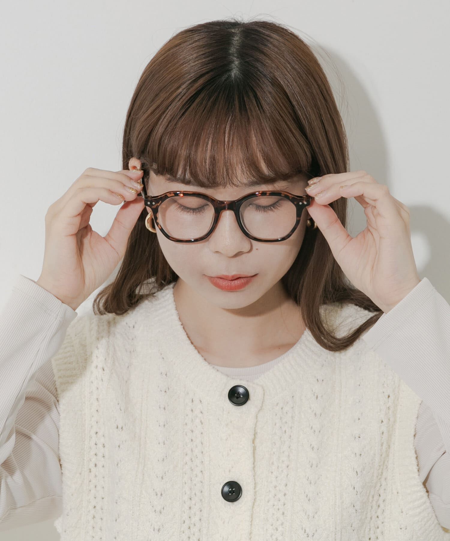 SMELLY「オクタゴンフレームダテメガネ」|メガネ|