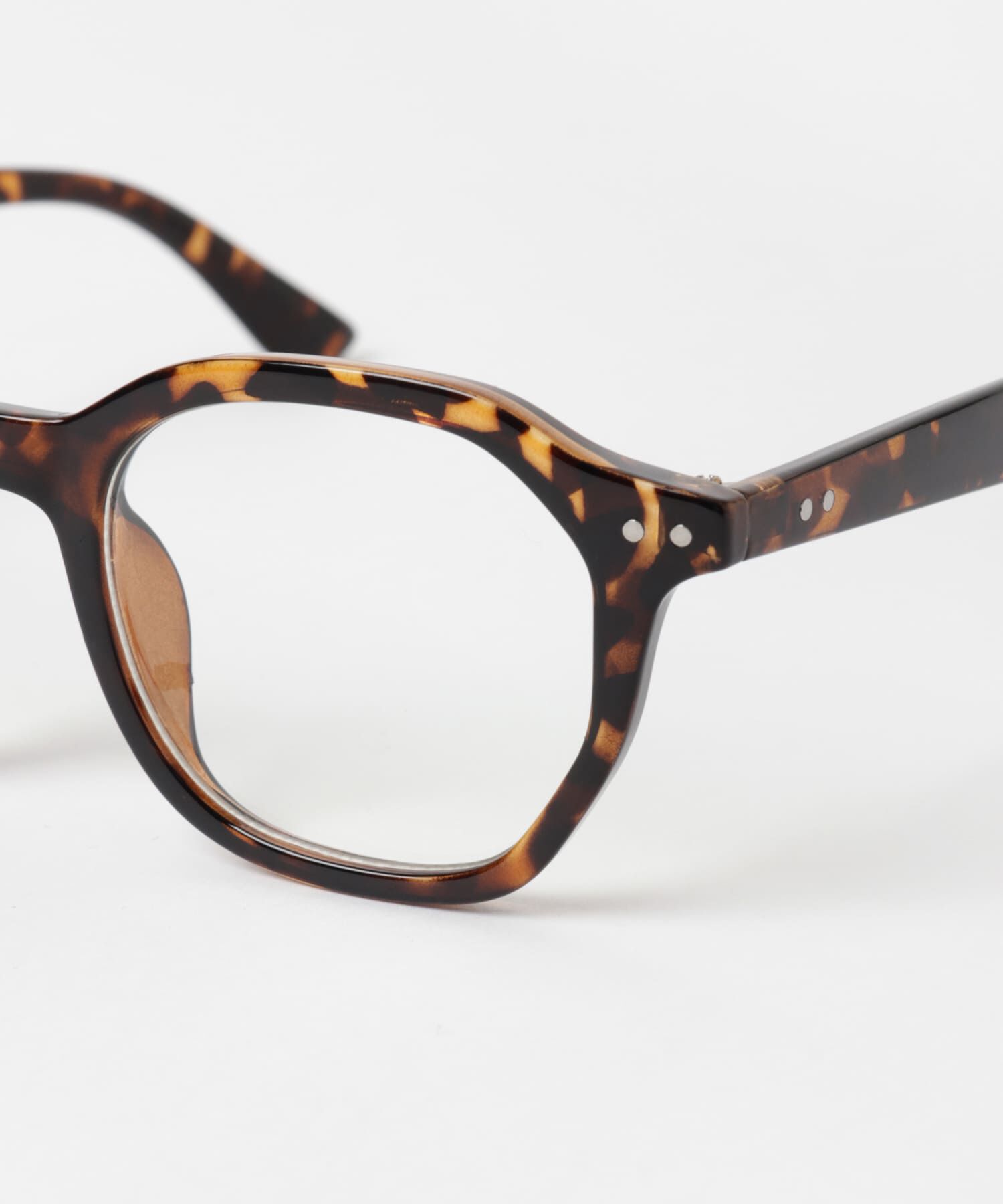 SMELLY「オクタゴンフレームダテメガネ」|メガネ|