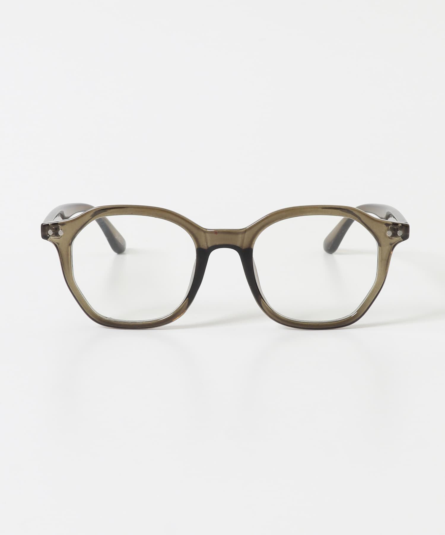 SMELLY「オクタゴンフレームダテメガネ」|メガネ|