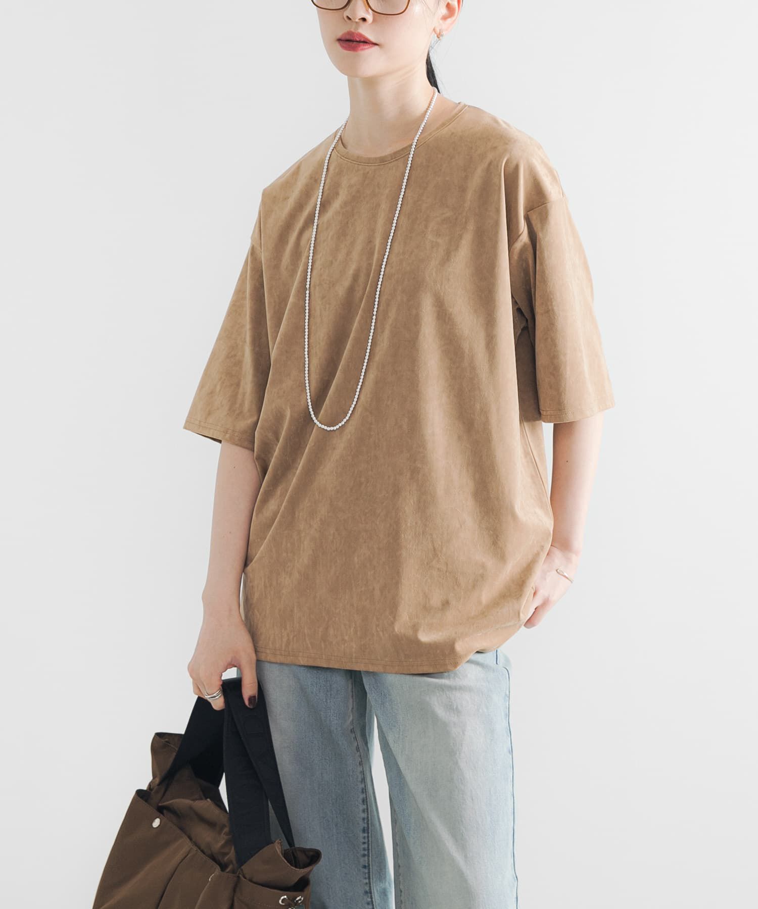 URBAN RESEARCH「スエードライクルーズカットソー」|Tシャツ・カットソー|