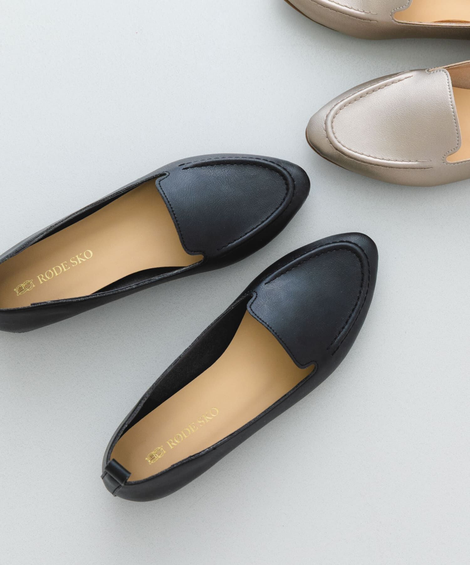 RODE SKO「『WEB限定』『MADE IN JAPAN』やわらかスリッポン」|スリッポン|ブラック