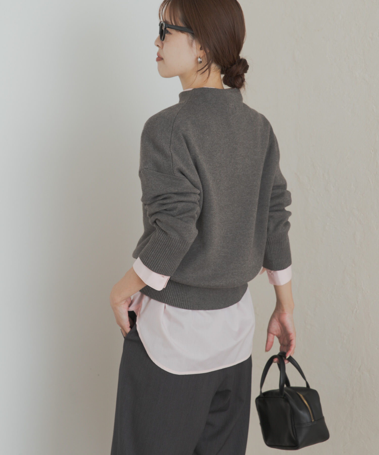 URBAN RESEARCH DOORS「『蓄熱/洗濯可』ボトルネックKNITプルオーバー」|ニット・セーター|