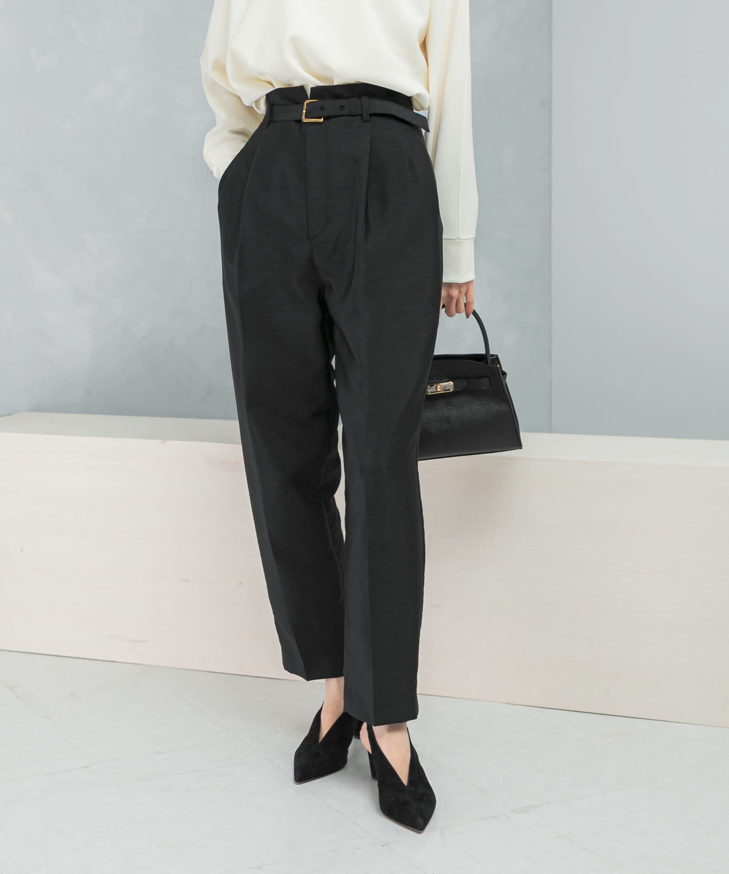 URBAN RESEARCH ROSSO「ハイウエストベルト付きテーパードパンツ」|その他|