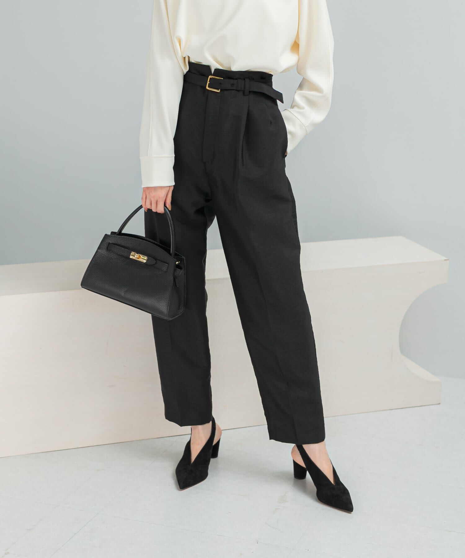 URBAN RESEARCH ROSSO「ハイウエストベルト付きテーパードパンツ」|その他|