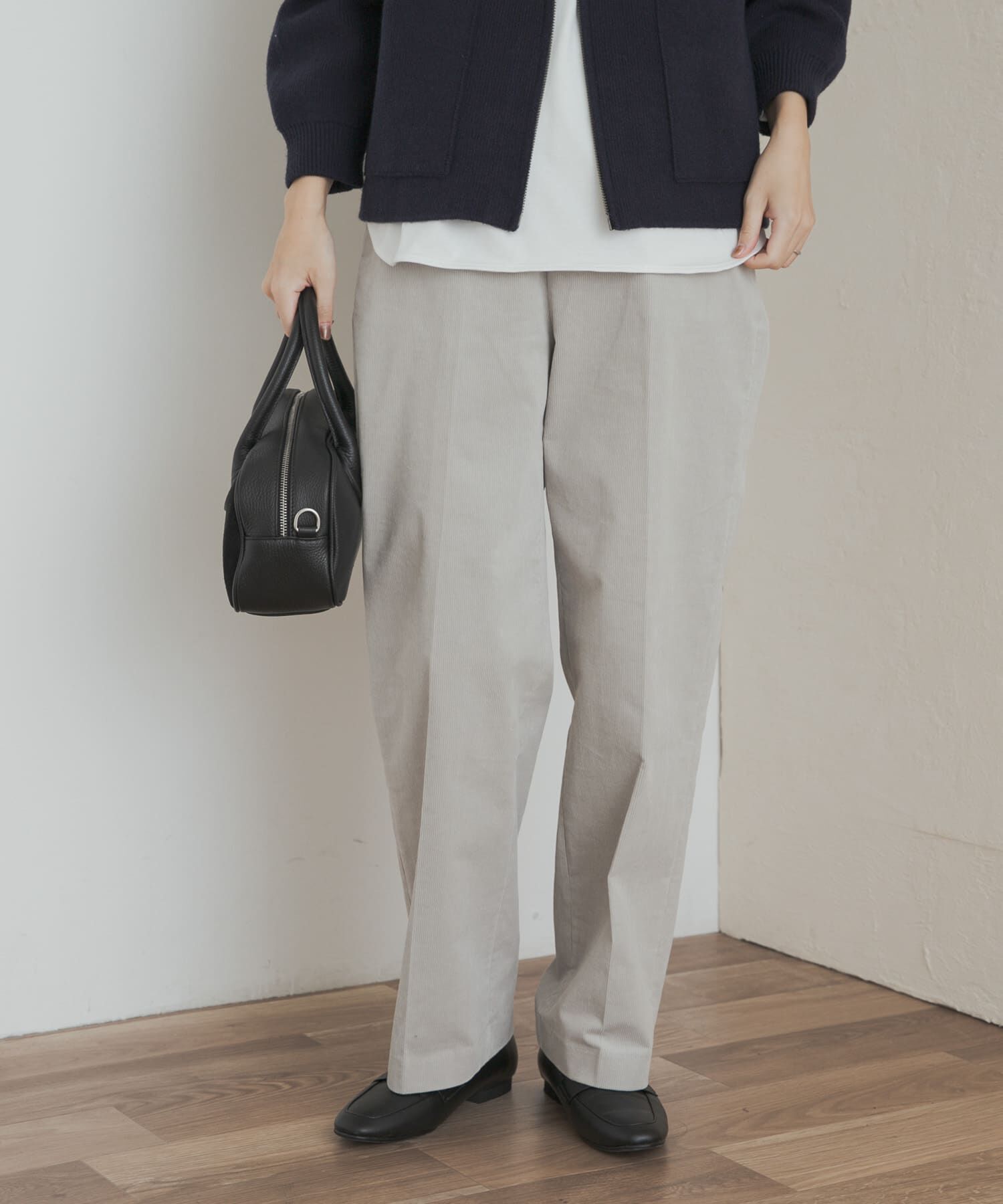 URBAN RESEARCH DOORS「『UR TECH』コーデュロイトラウザーパンツ」|その他|ライトグレー