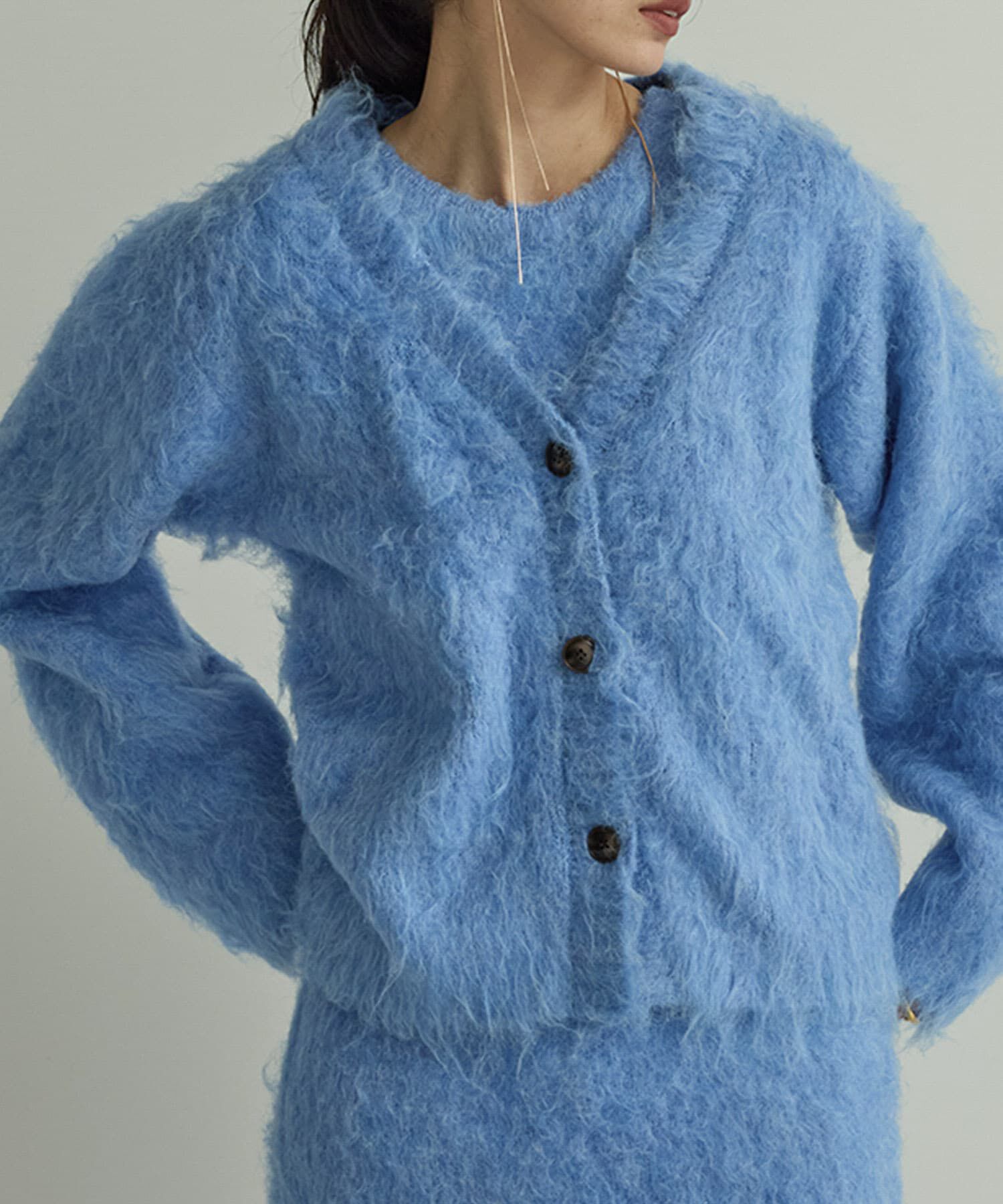 URBAN RESEARCH ROSSO「Mewl　ファーカーディガン」|カーディガン|