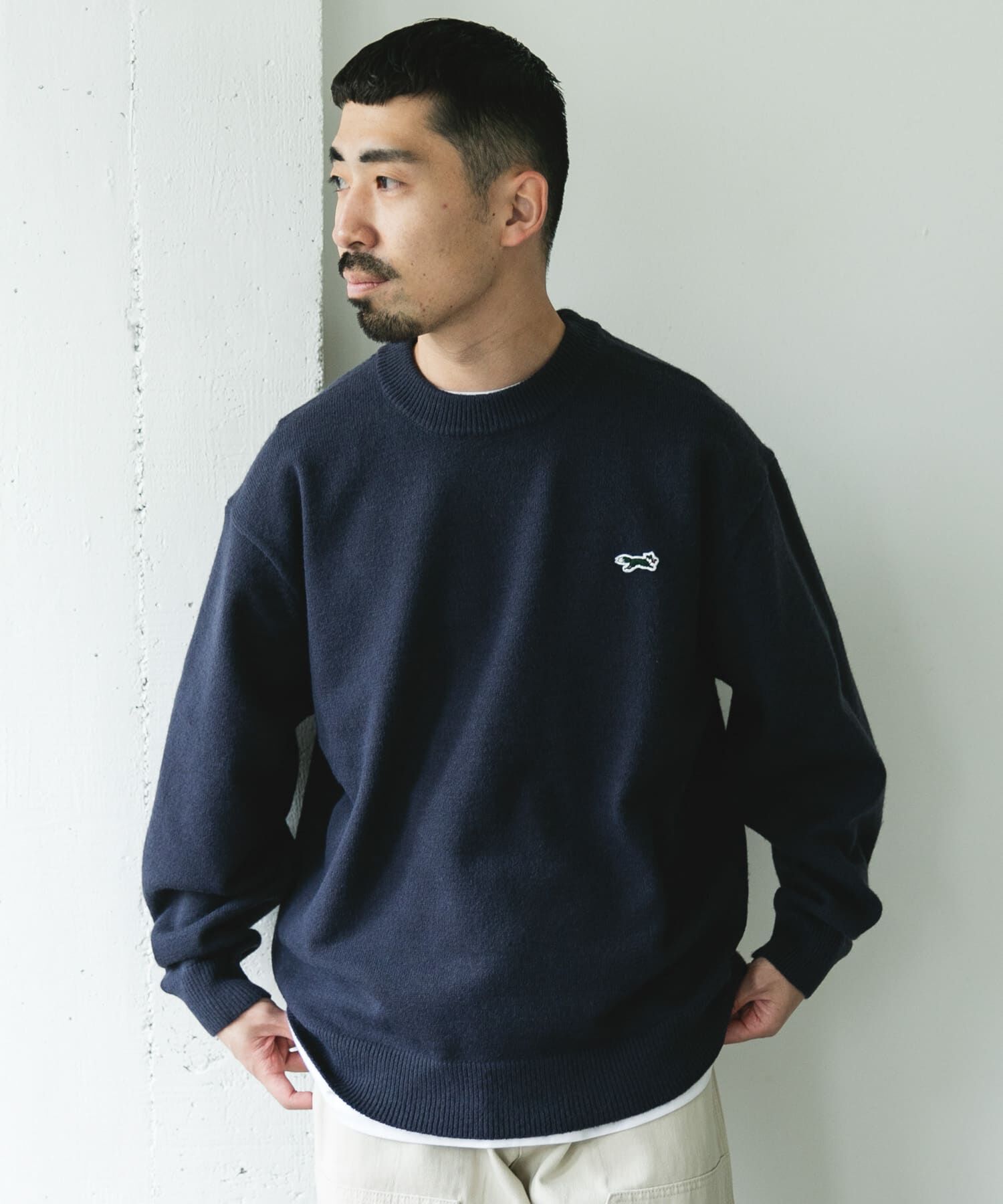 URBAN RESEARCH DOORS「『別注』PENNEYS&times;DOORS　THE FOX クルーネックスフレニット」|ニット・セーター|