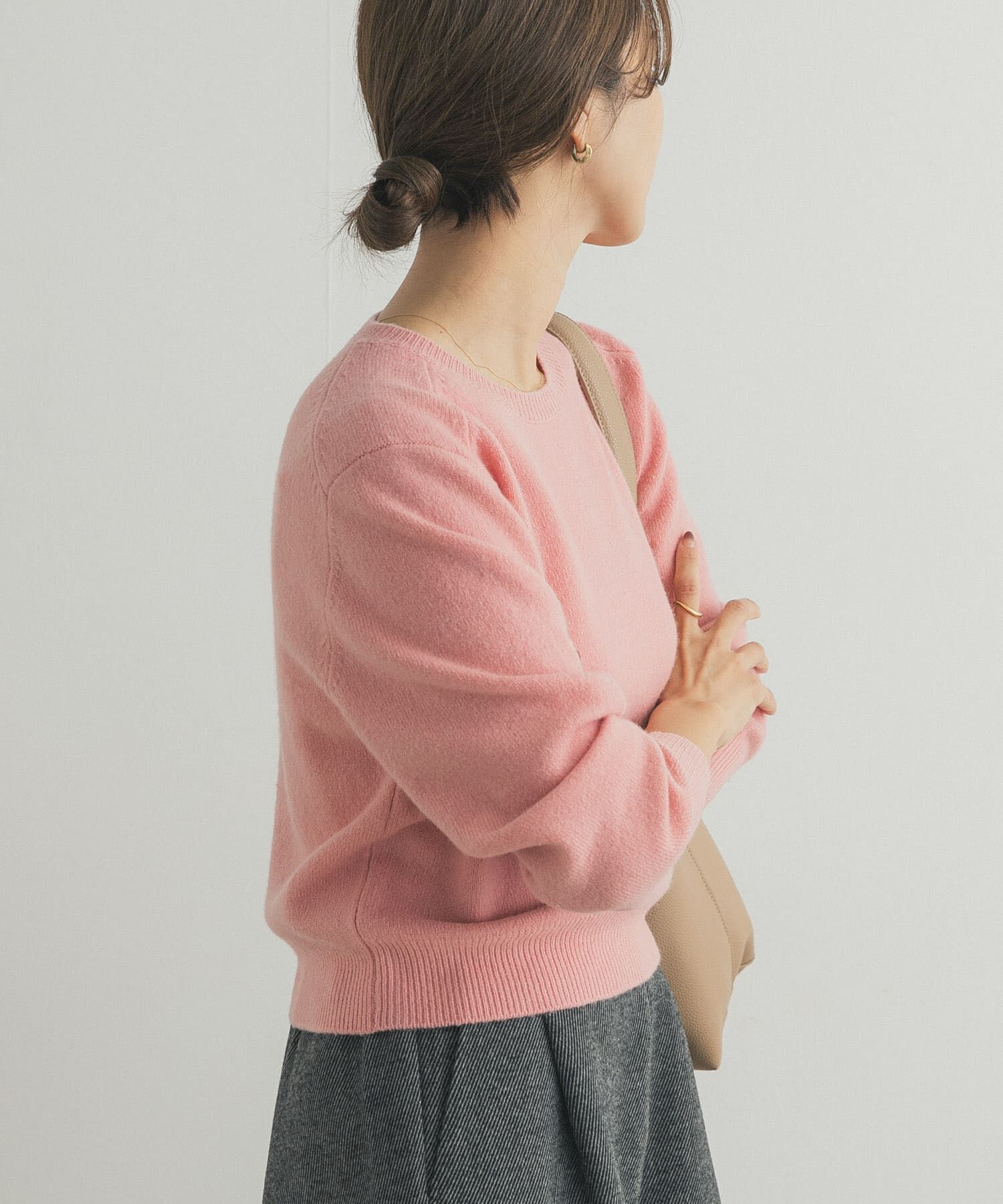 URBAN RESEARCH DOORS「ウールコンパクトクルーネックプルオーバー」|ニット・セーター|