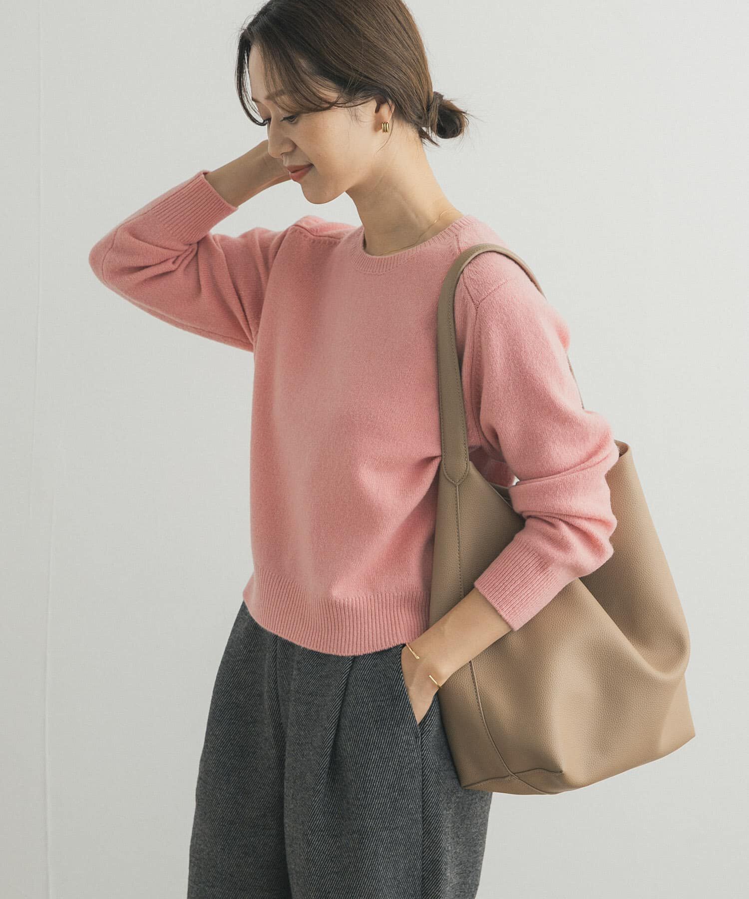 URBAN RESEARCH DOORS「ウールコンパクトクルーネックプルオーバー」|ニット・セーター|