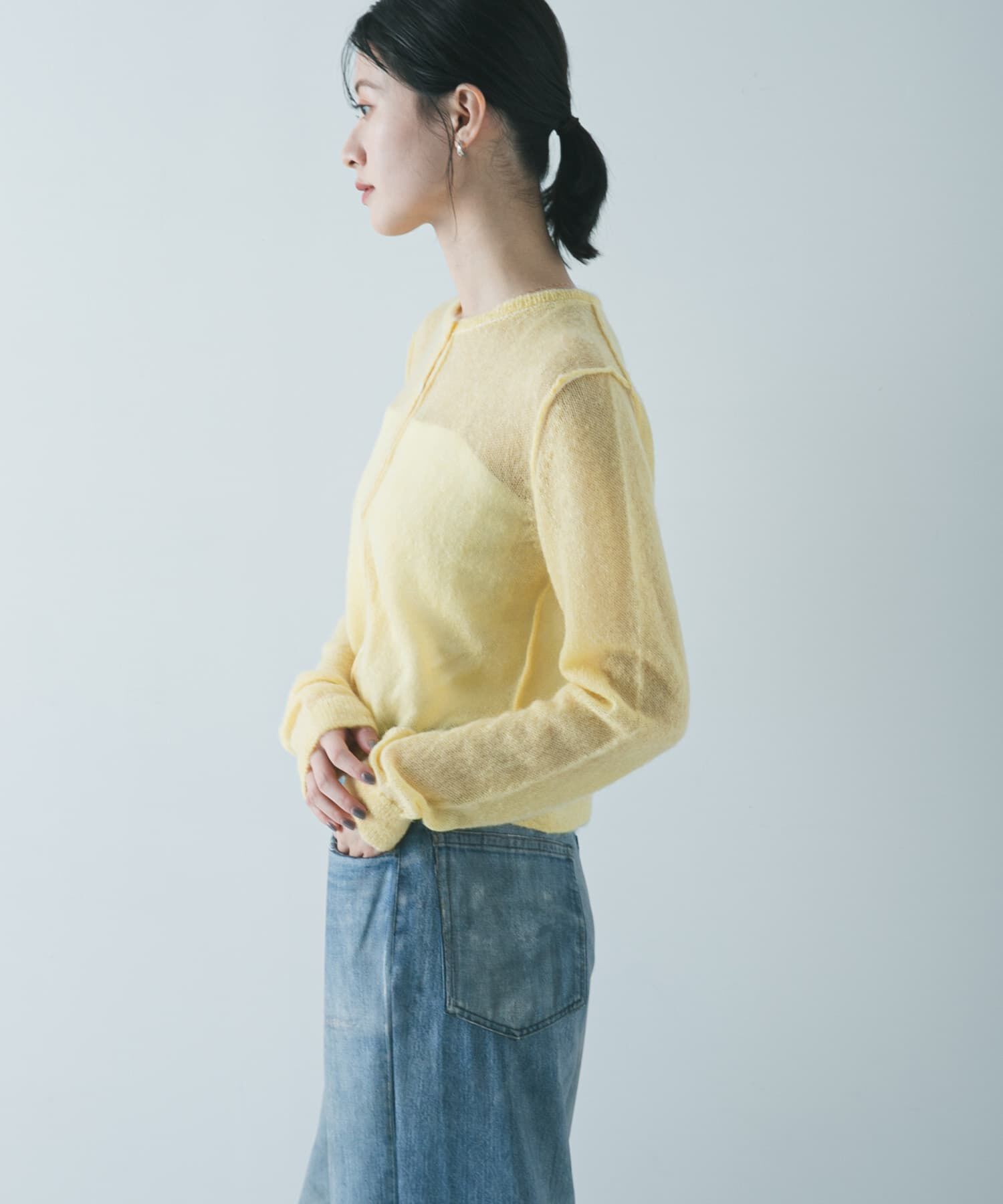 URBAN RESEARCH「シアーモヘヤカーディガン」|カーディガン|