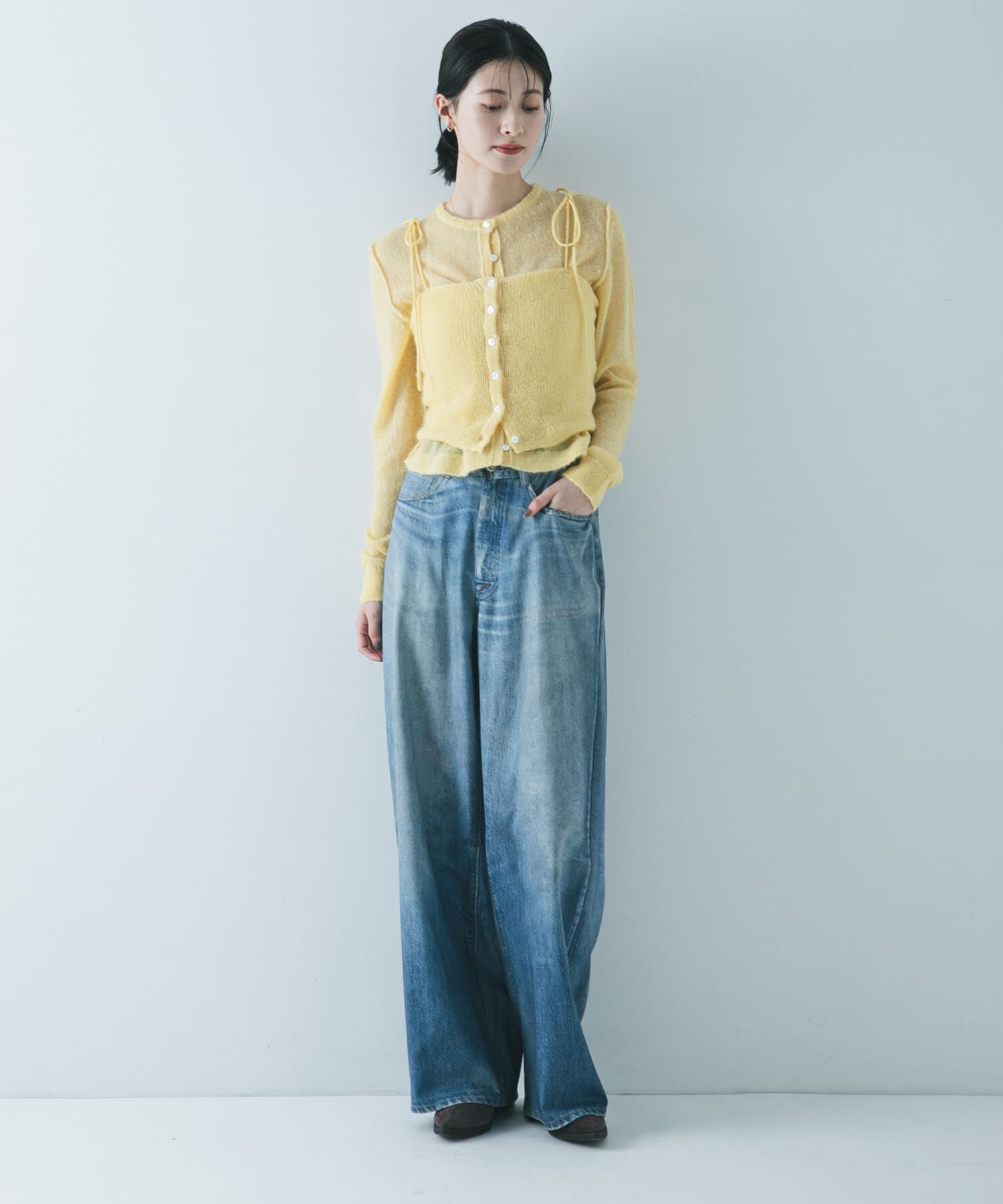 URBAN RESEARCH「シアーモヘヤカーディガン」|カーディガン|