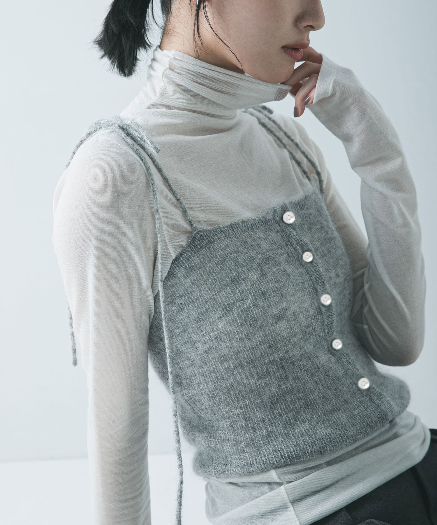 URBAN RESEARCH「シアーモヘヤキャミソール」|ニット・セーター|