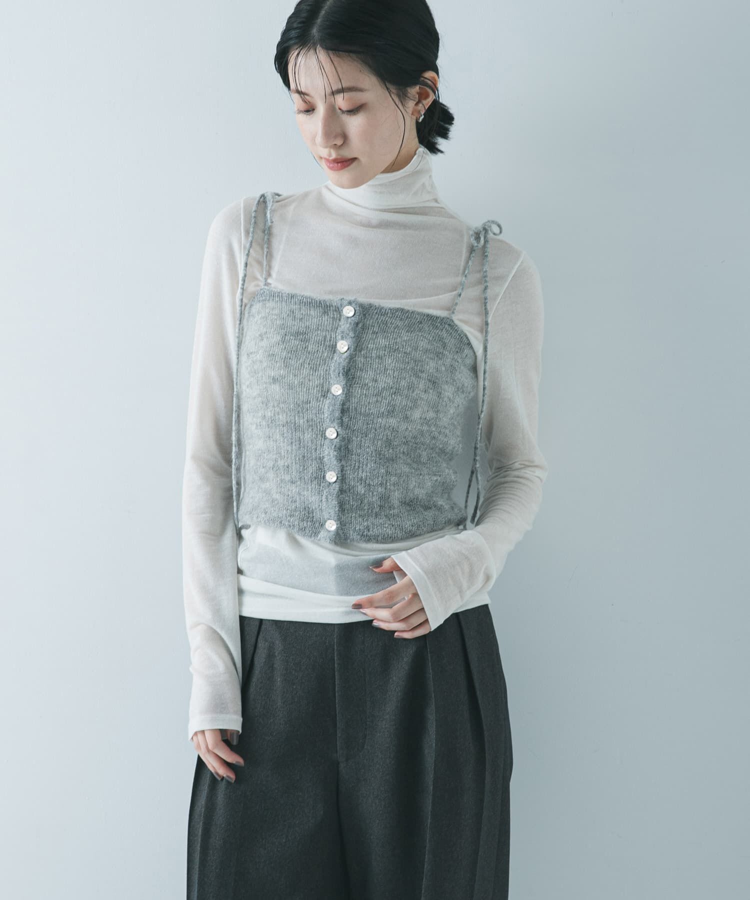 URBAN RESEARCH「シアーモヘヤキャミソール」|ニット・セーター|