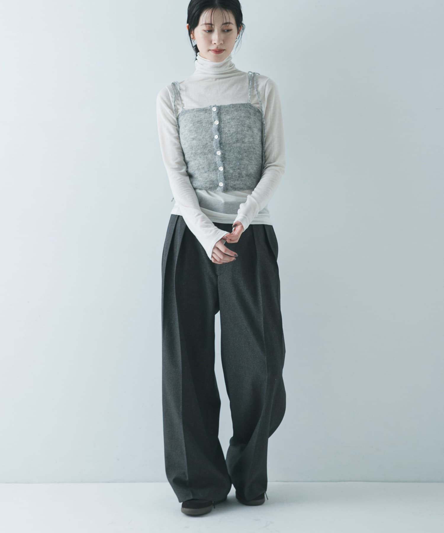 URBAN RESEARCH「シアーモヘヤキャミソール」|ニット・セーター|