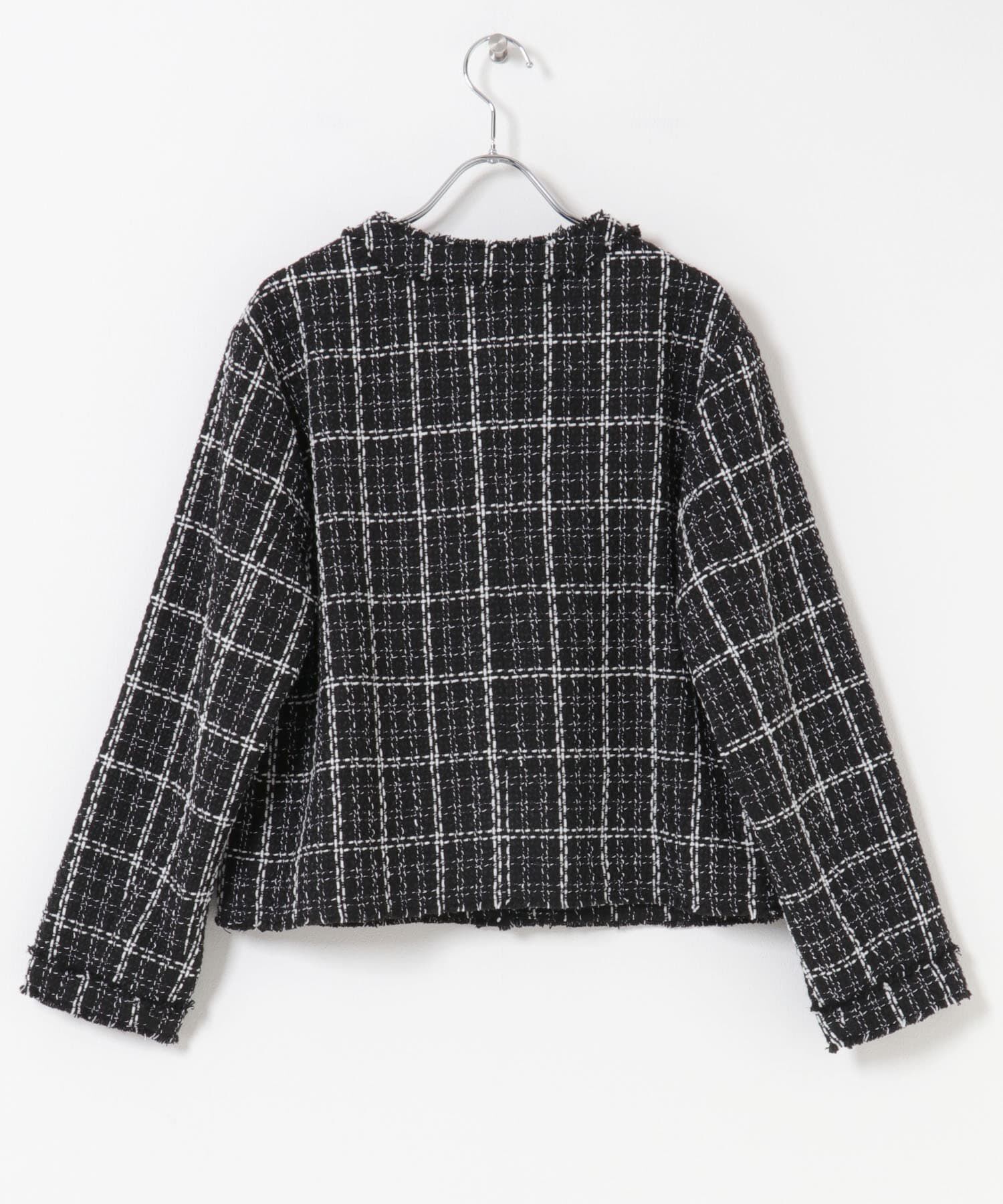 URBAN RESEARCH ROSSO「『WEB限定』ツイードノーカラージャケット」|ノーカラージャケット|